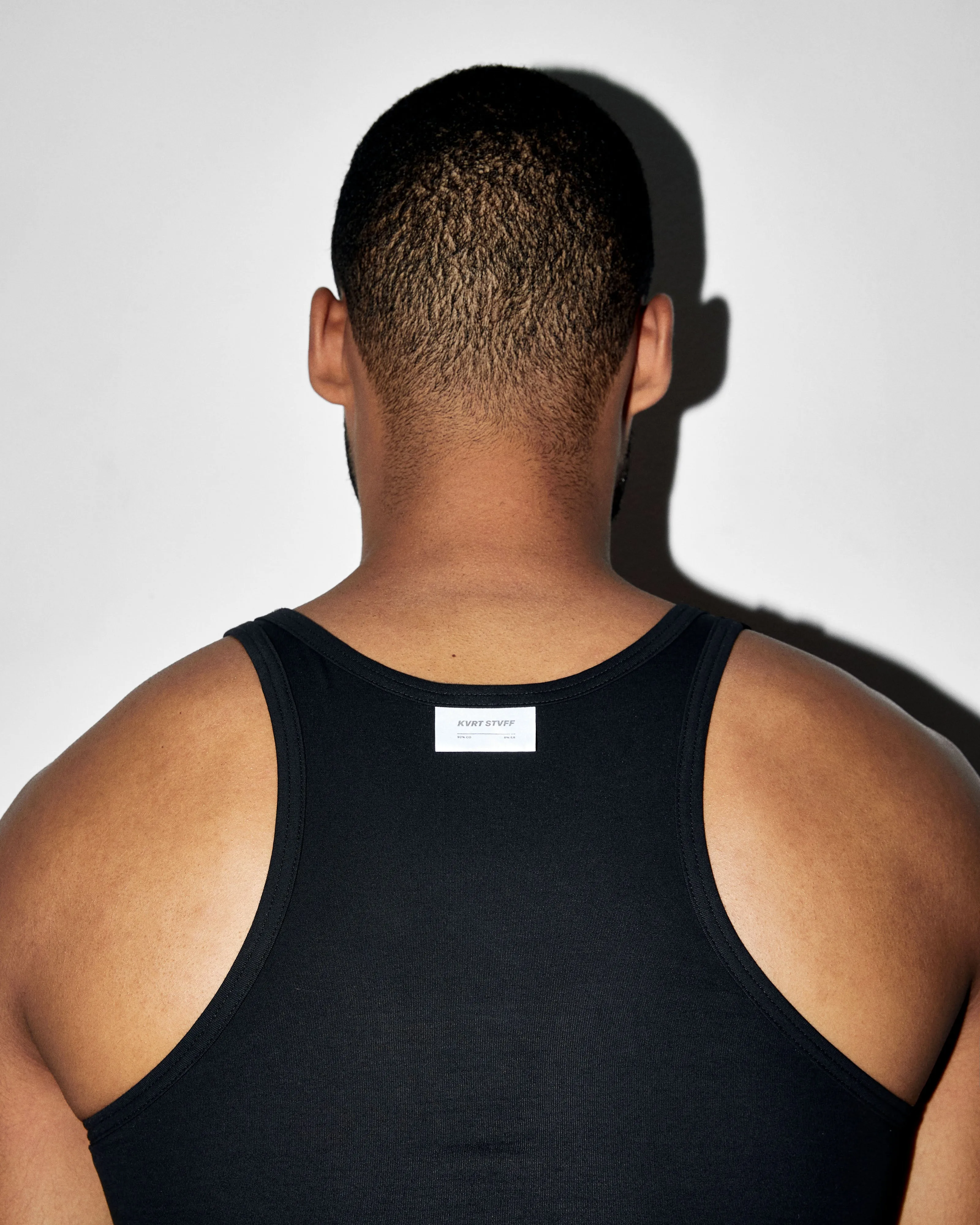 2 Pack Black KVRT Cotton Tank Top