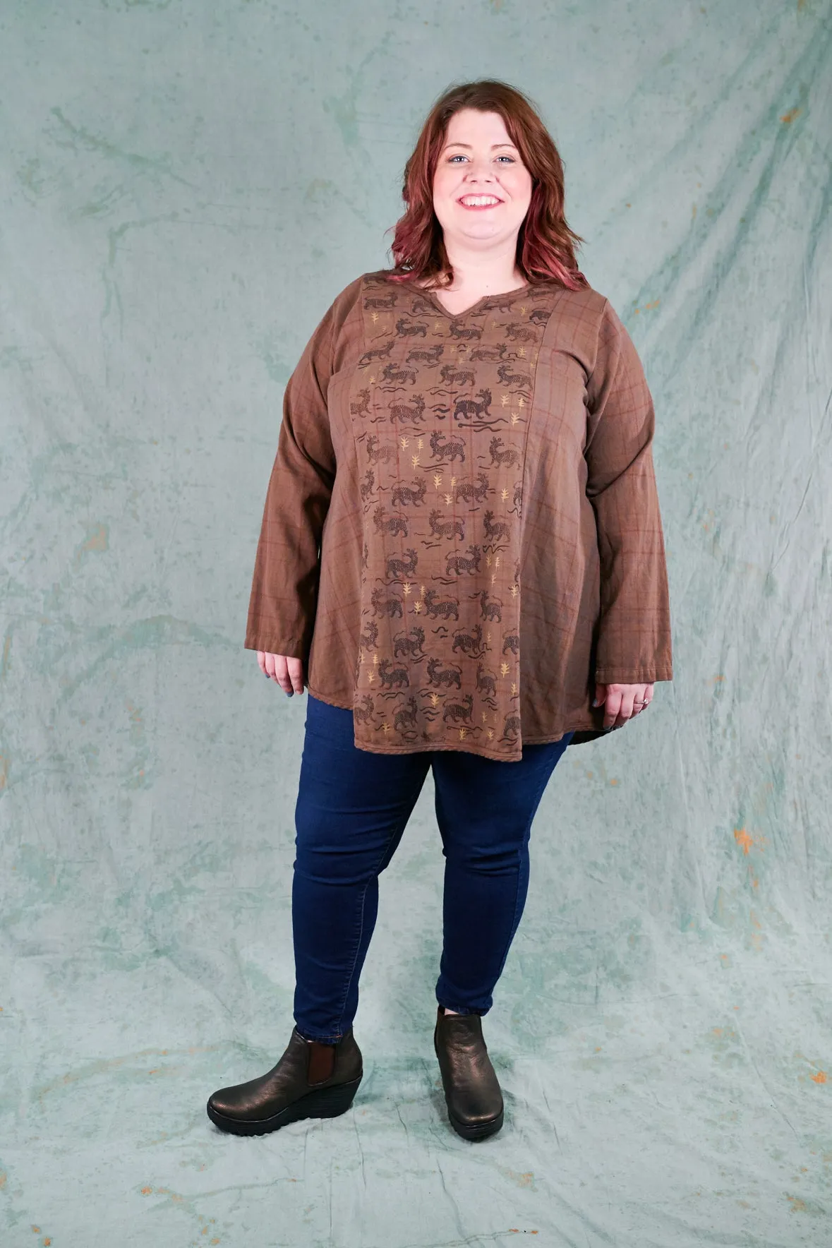 2288 Caravan Camp Tunic-Sparrow -Tigers