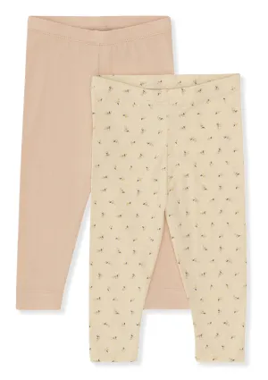 2er-Set Leggings 'Basic' Pètales
