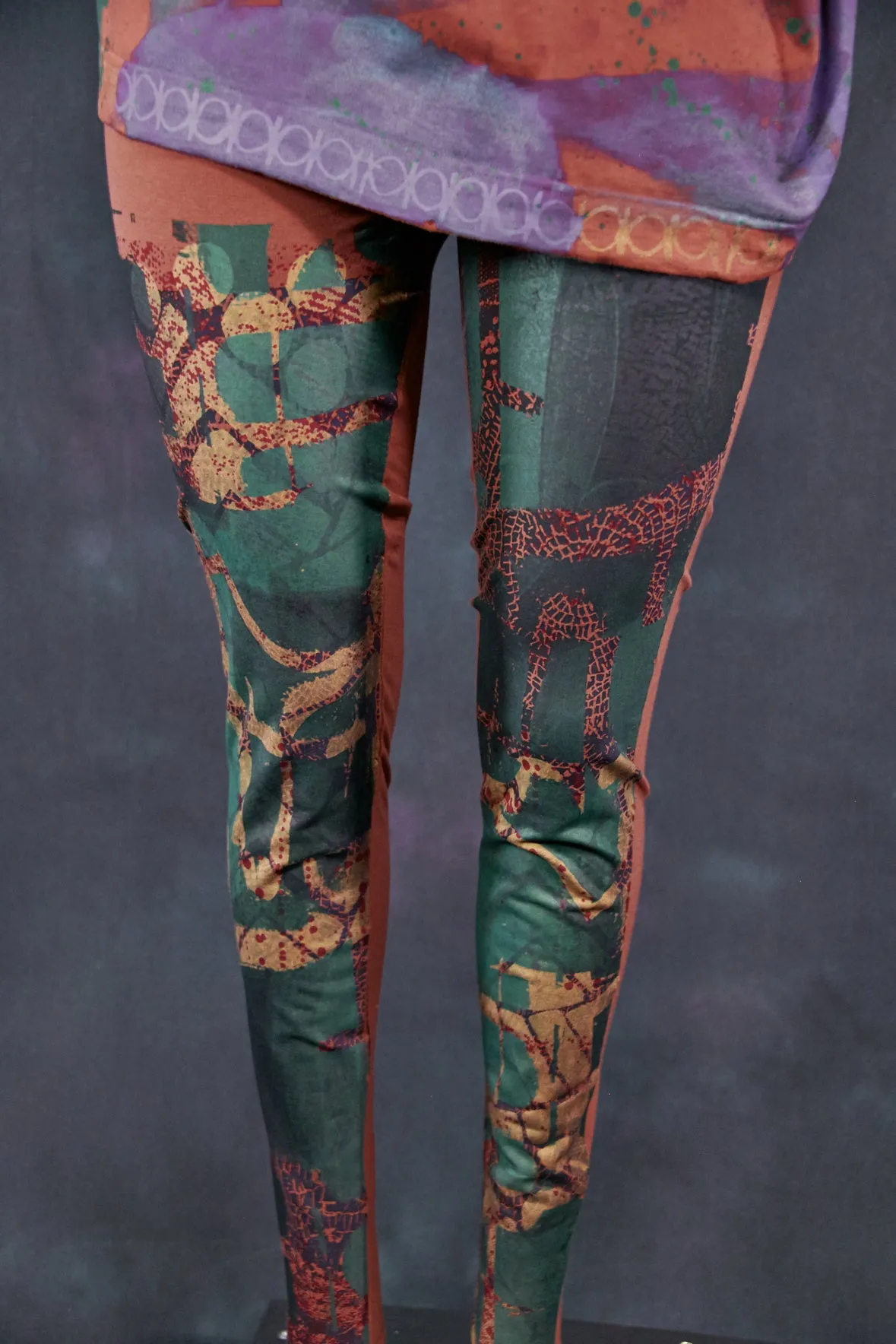 3136 Handprinted Legging Oxide-P