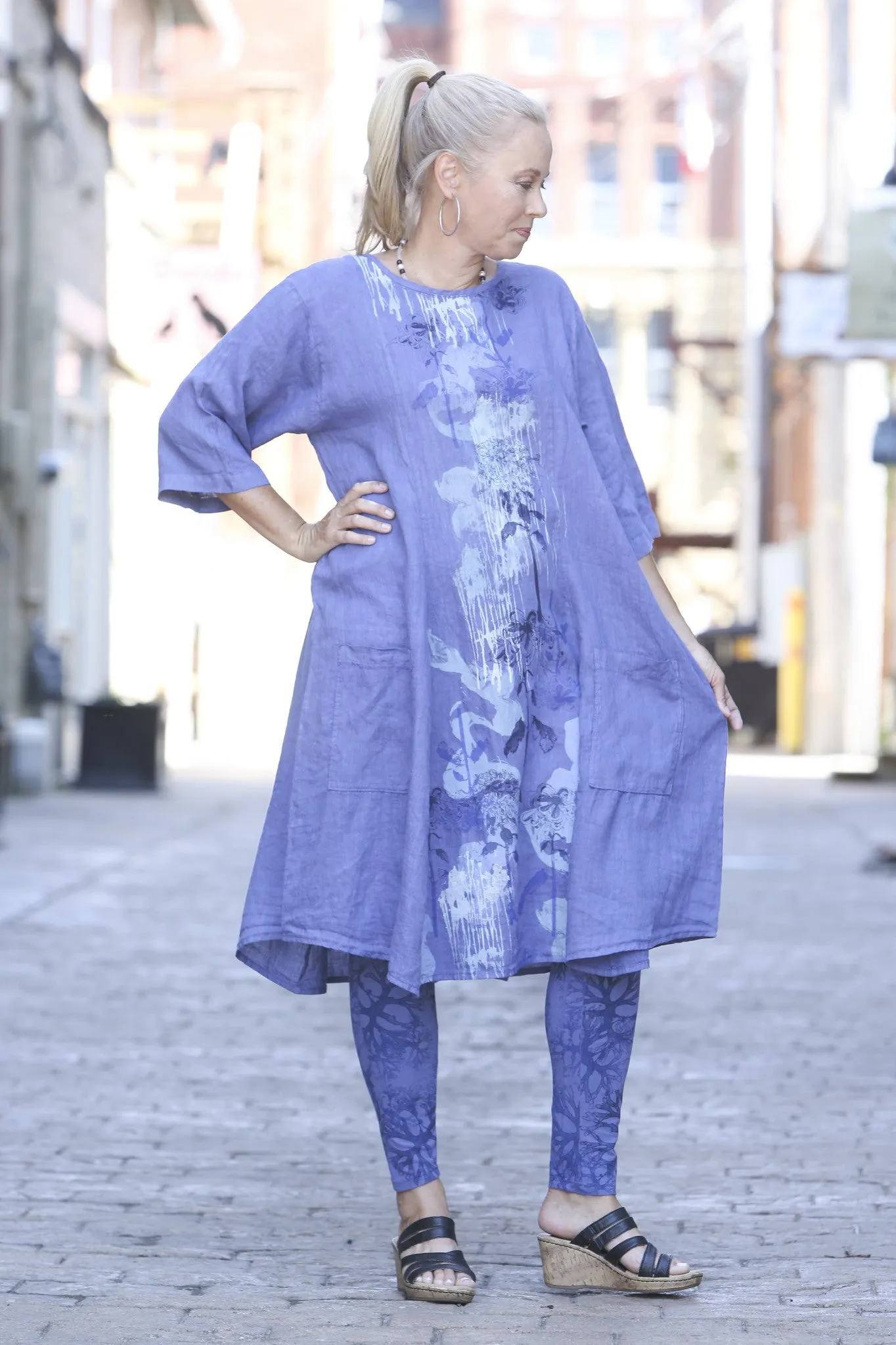 3136 Lightweight Legging Deep Periwinkle-P
