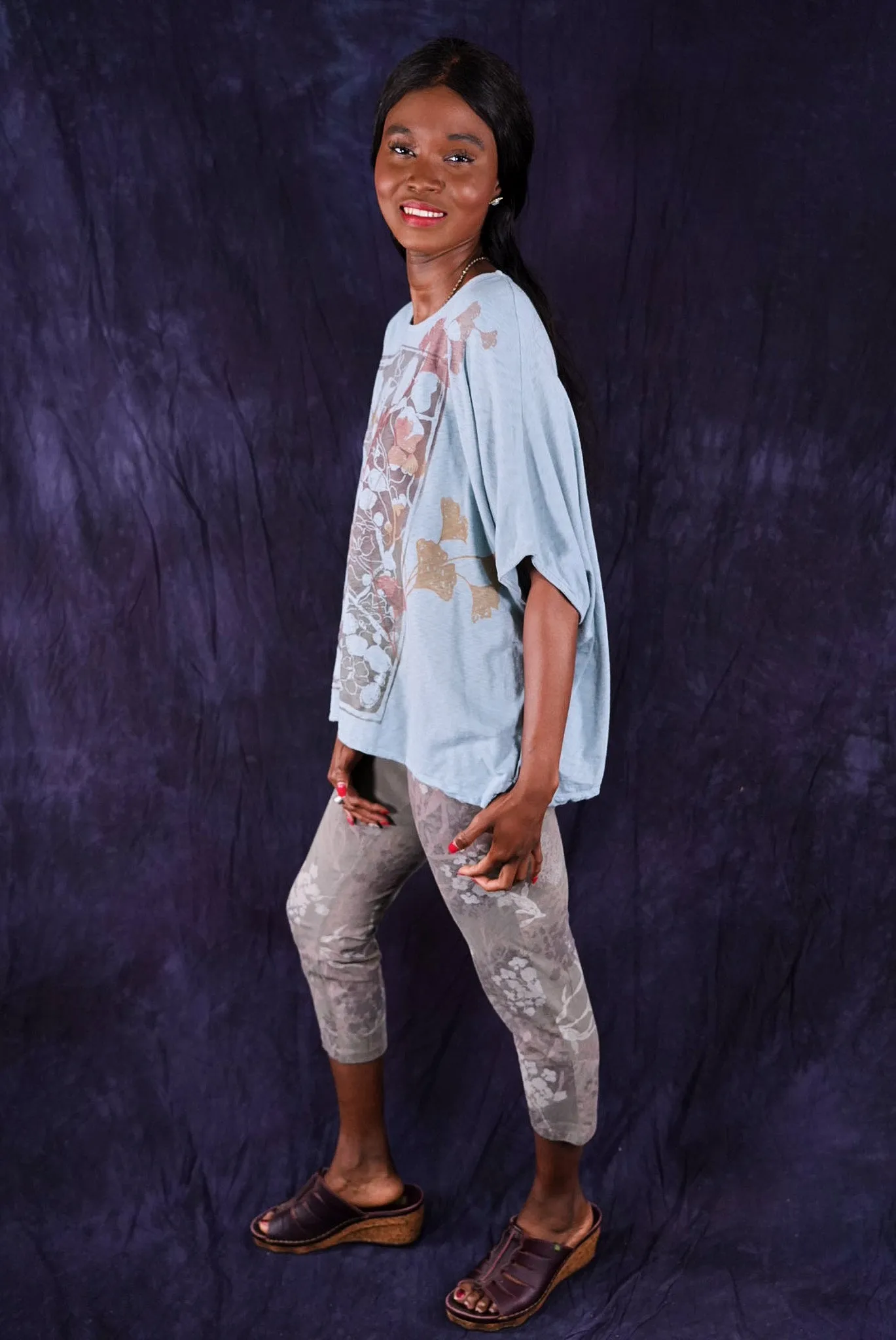 3167 Crop Legging Clay Beach-P