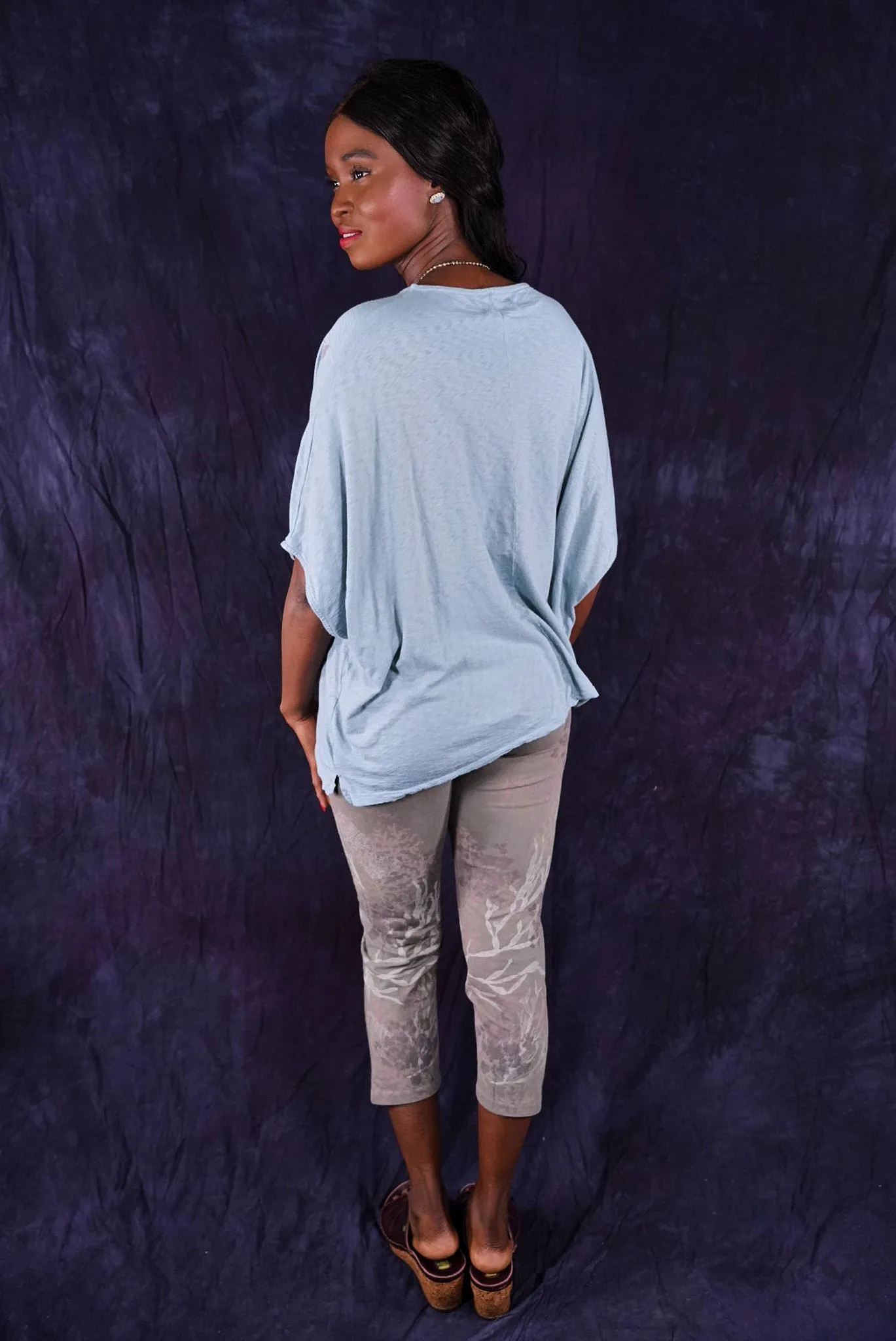 3167 Crop Legging Clay Beach-P