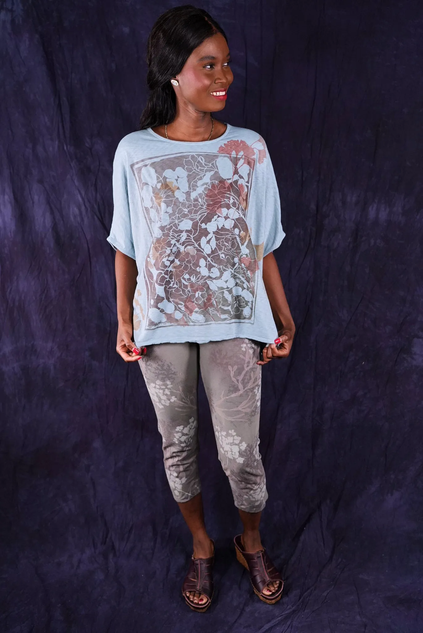 3167 Crop Legging Clay Beach-P