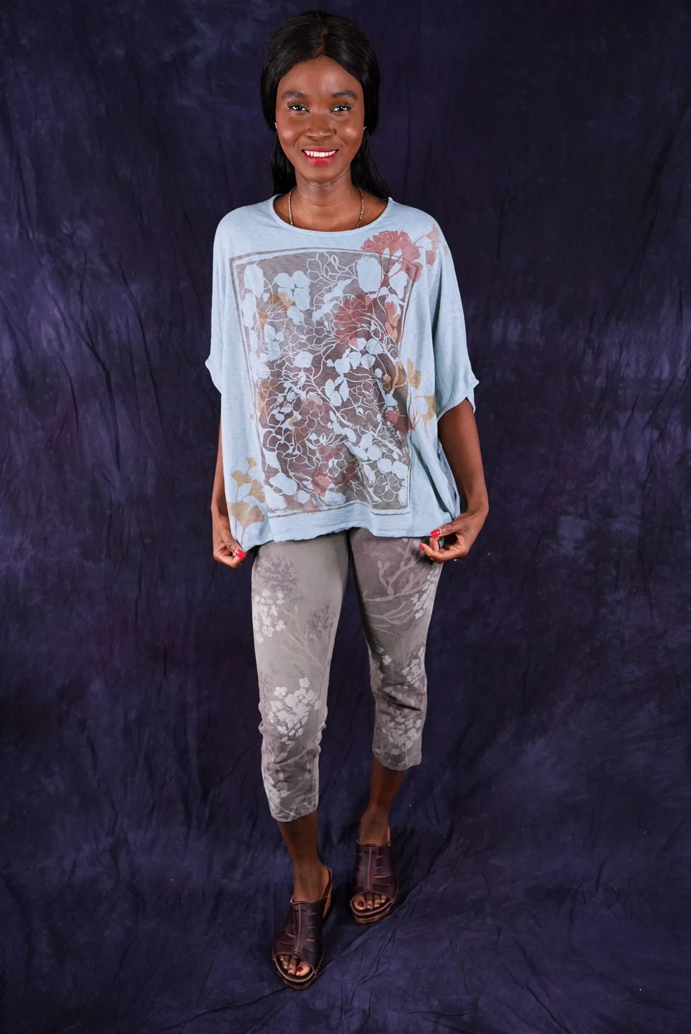 3167 Crop Legging Clay Beach-P