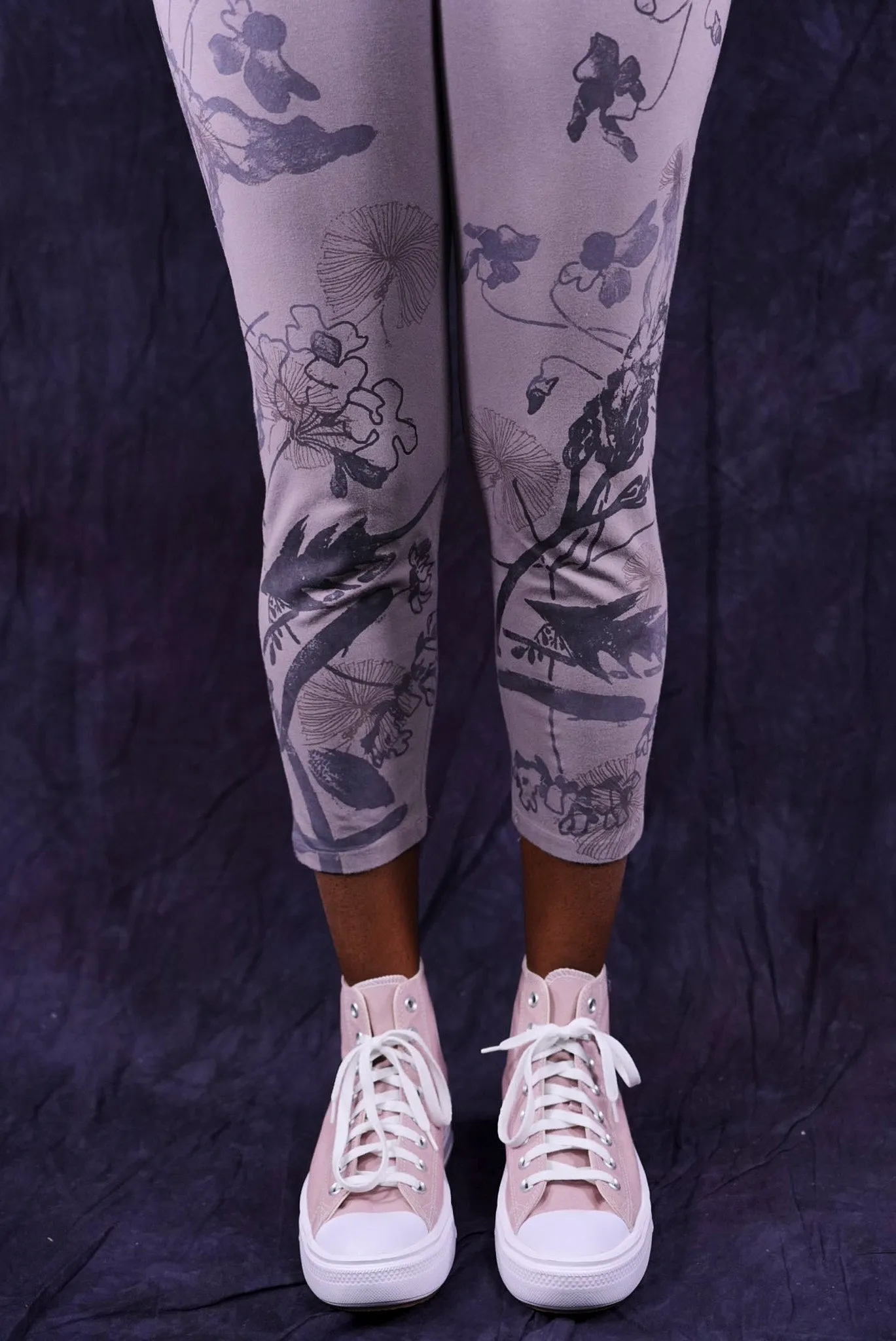 3167 Crop Legging Shantung-P