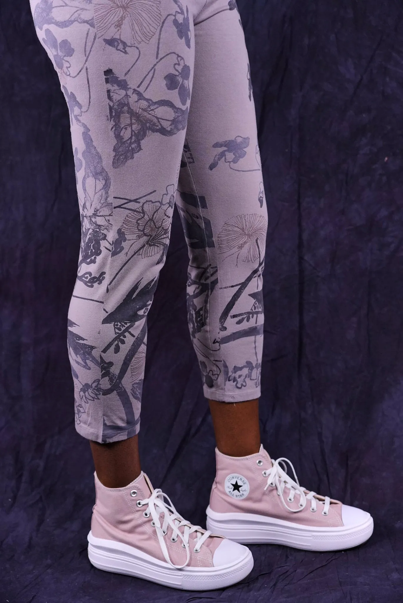 3167 Crop Legging Shantung-P