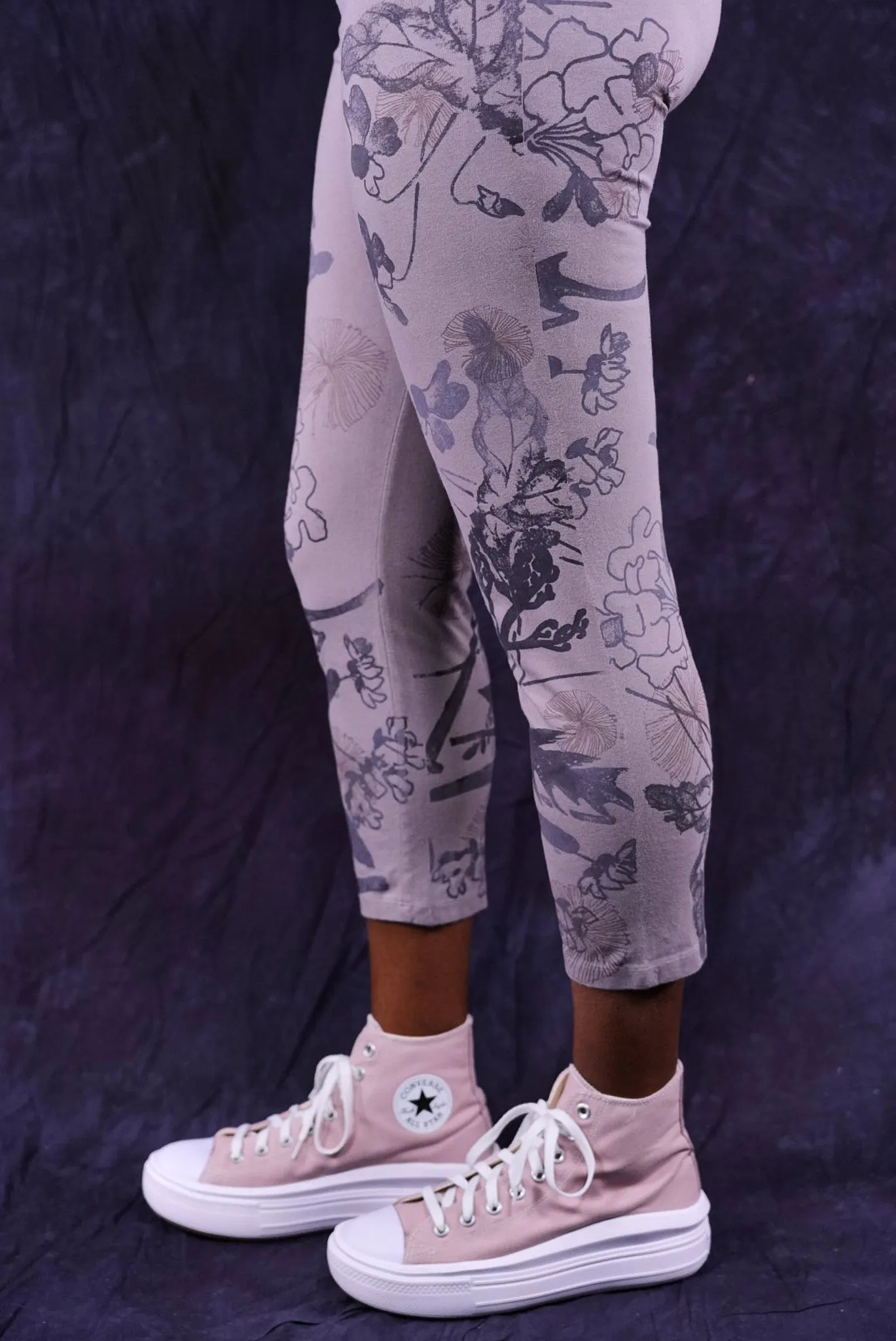 3167 Crop Legging Shantung-P