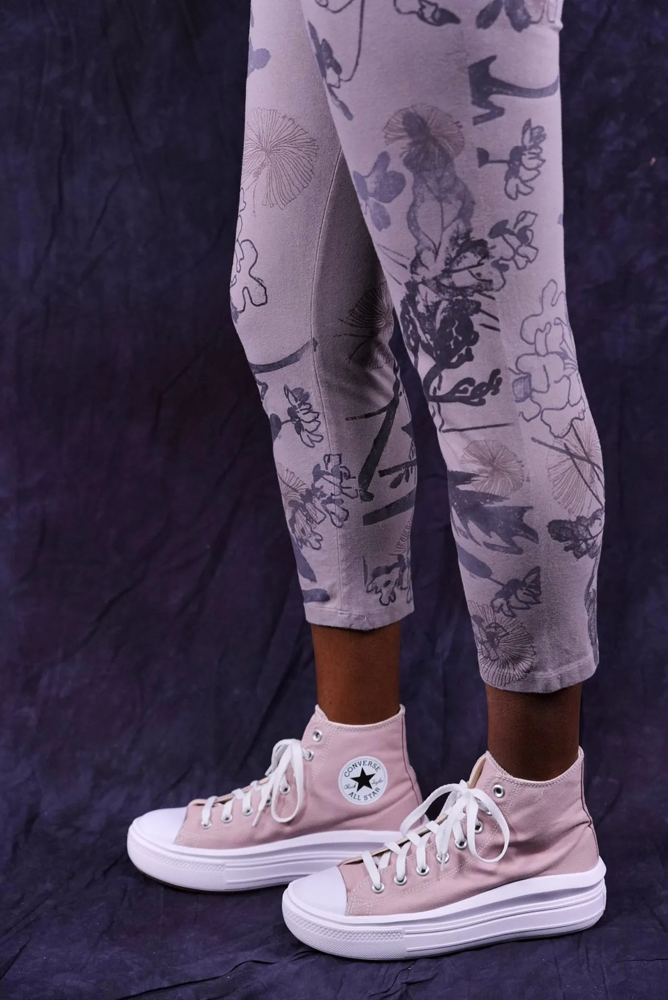 3167 Crop Legging Shantung-P