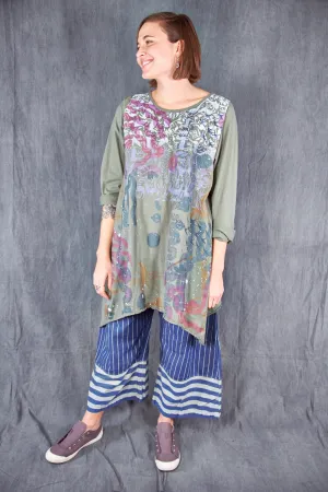 7228 Swing Dress Sage-P