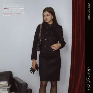 90s Retro Black Suit Set