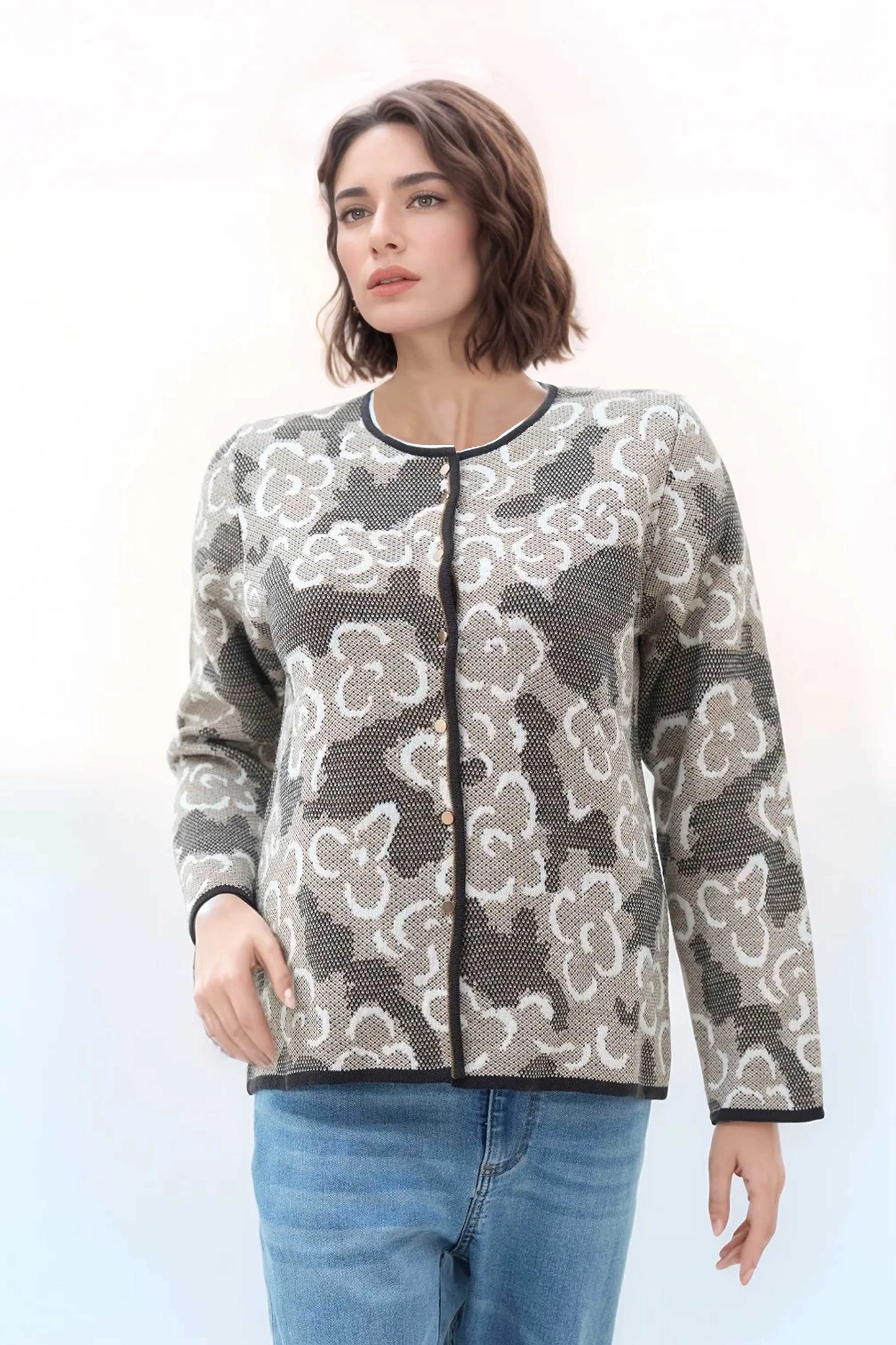 Acrylic Wool Cardigan