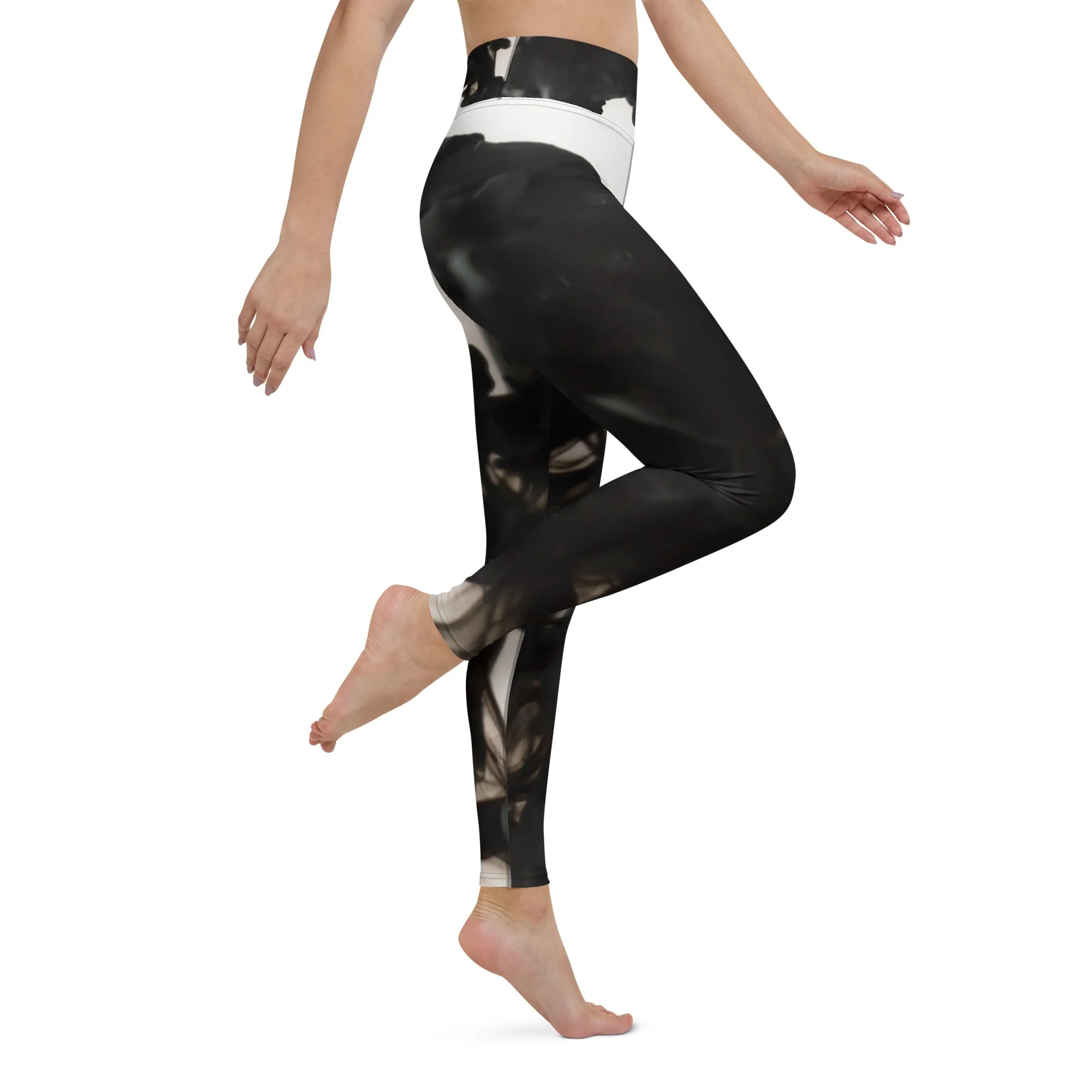 Ad Astra - Black Ink Pattern Legging