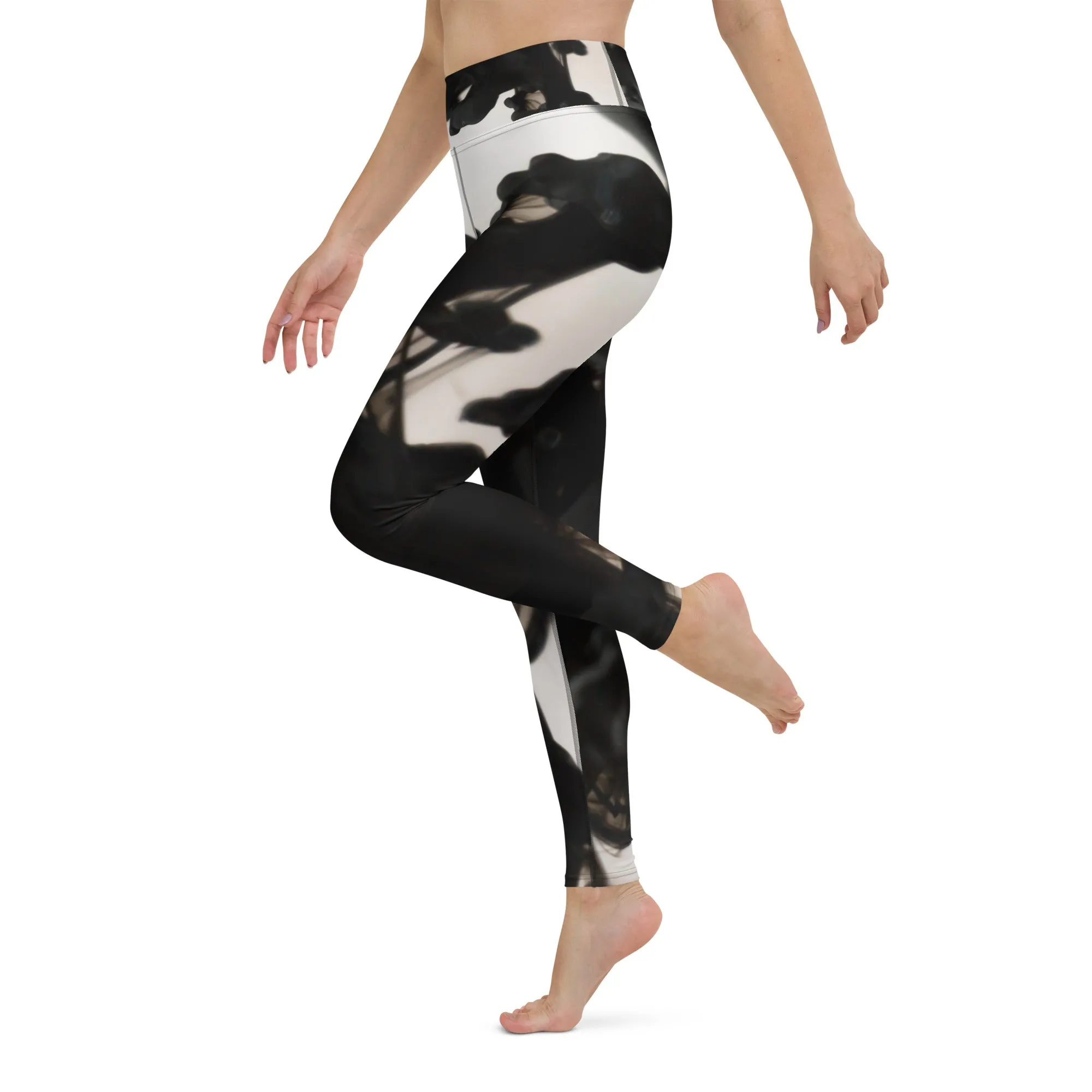 Ad Astra - Black Ink Pattern Legging