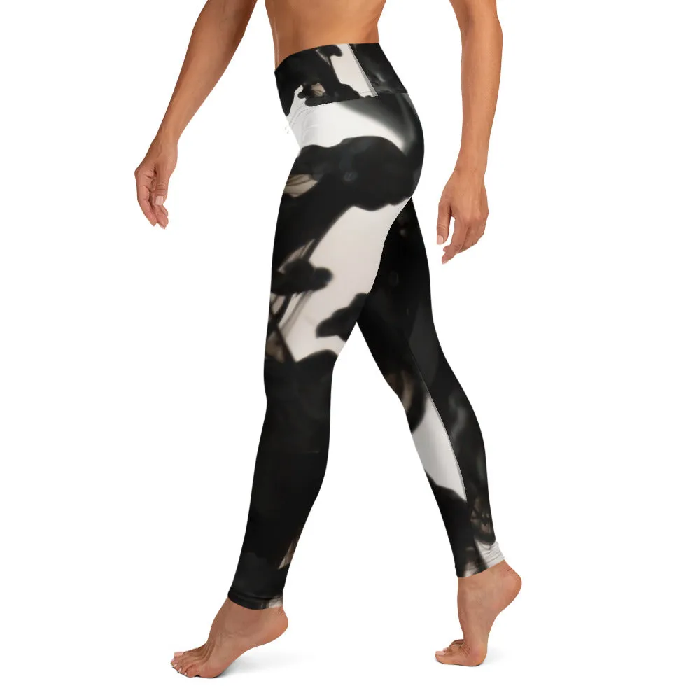 Ad Astra - Black Ink Pattern Legging
