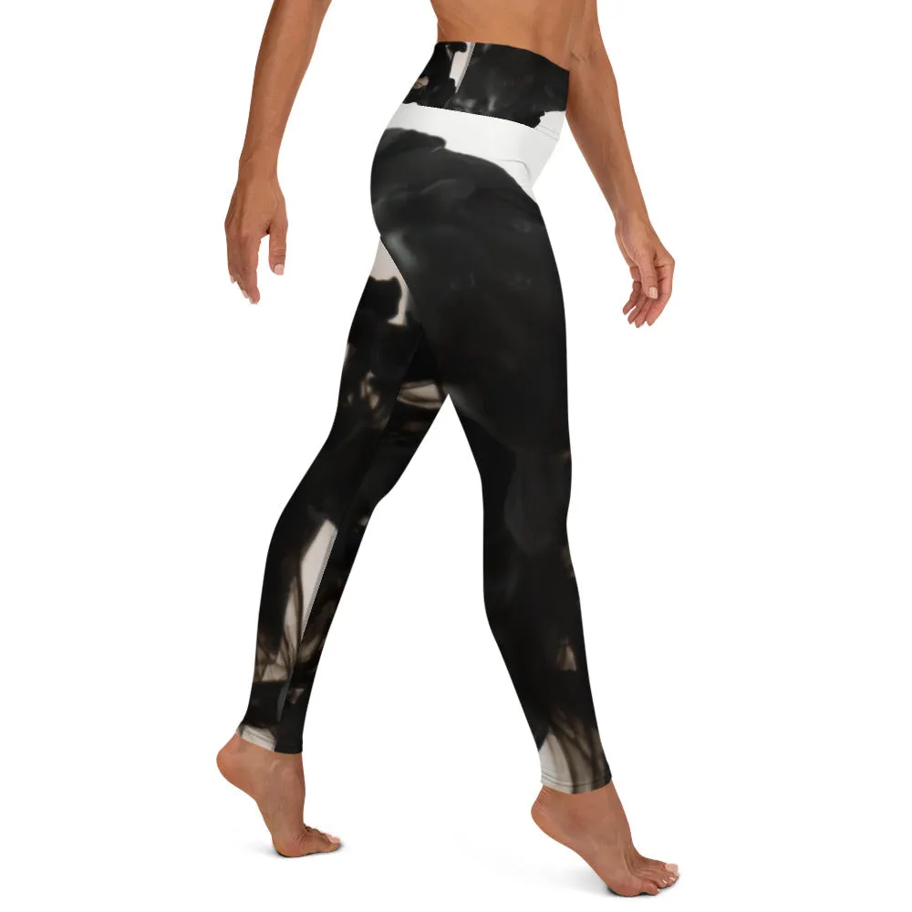 Ad Astra - Black Ink Pattern Legging