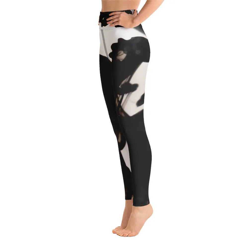 Ad Astra - Black Ink Pattern Legging