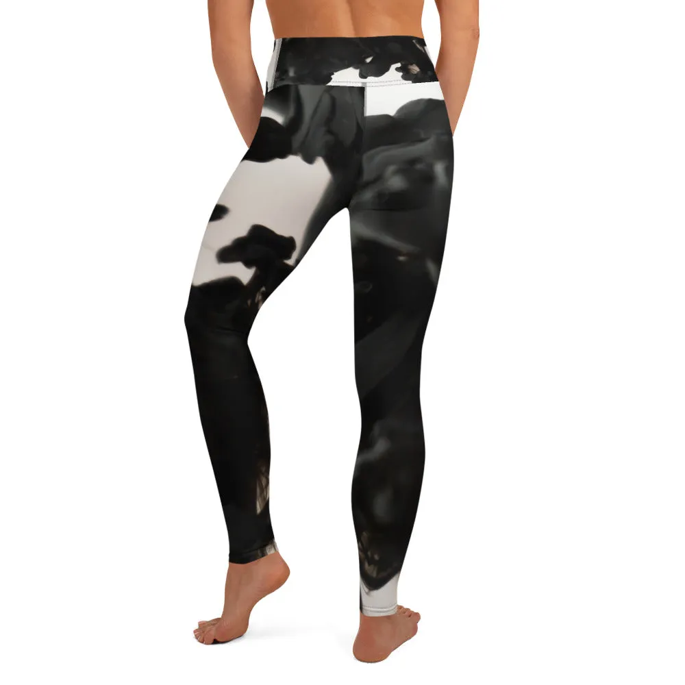 Ad Astra - Black Ink Pattern Legging