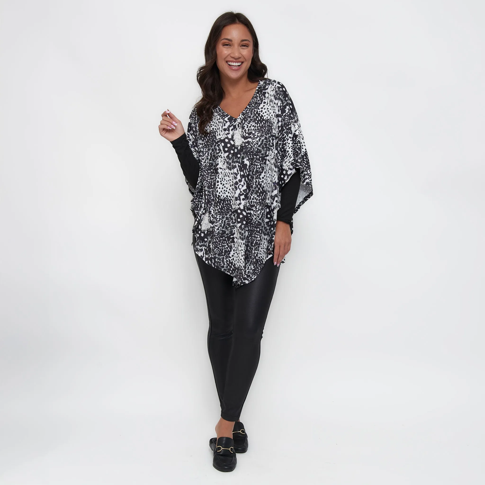 Addie Poncho Top