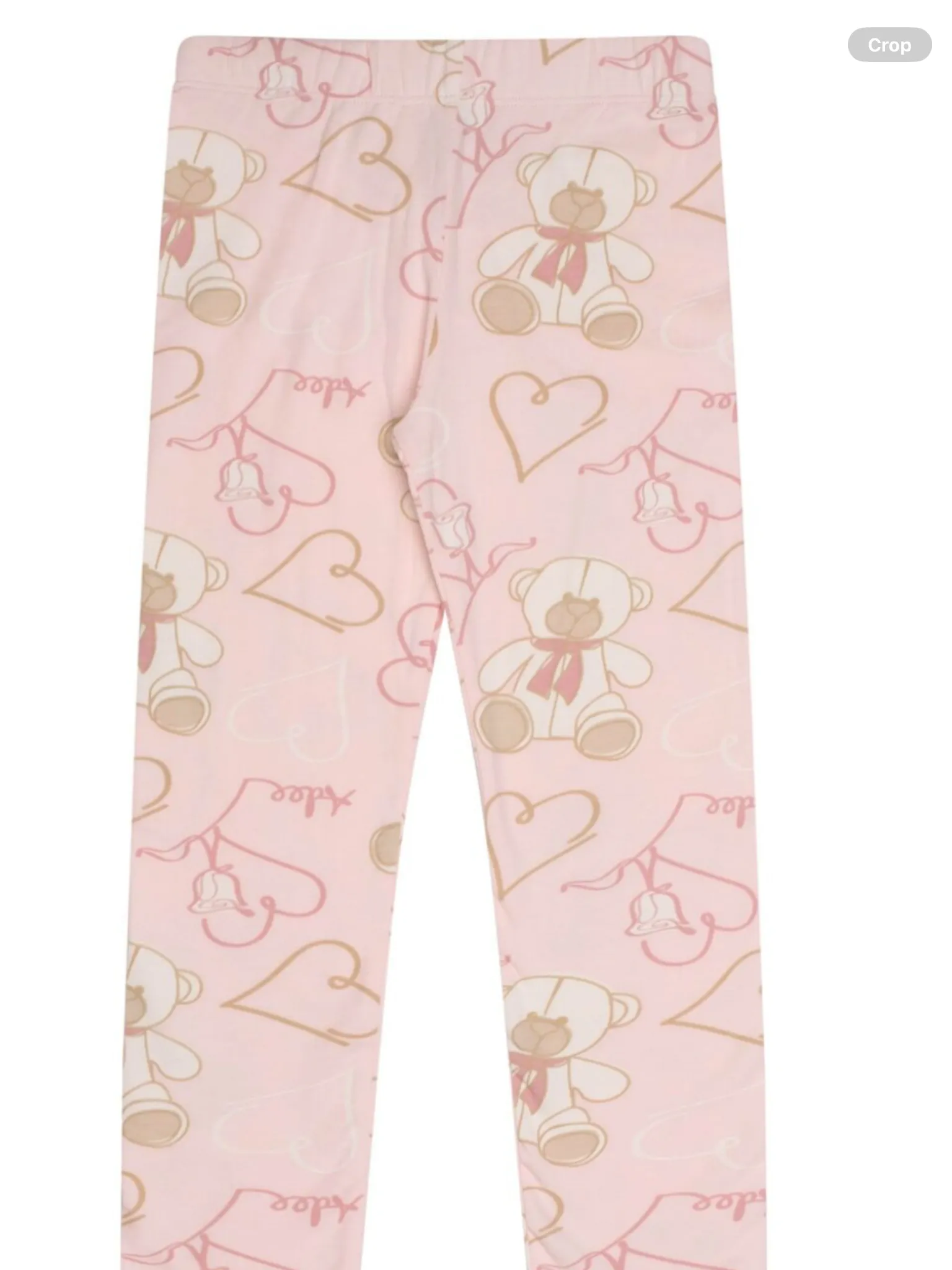 ADee summer teddy print bow leggings set 07242376