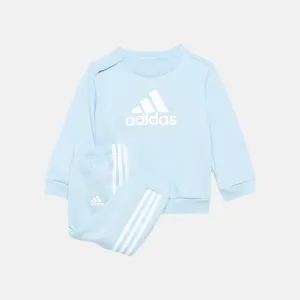 Adidas Badge of Sport French Terry Kids Unisex Tracksuit (6-4year) -Clesky/White