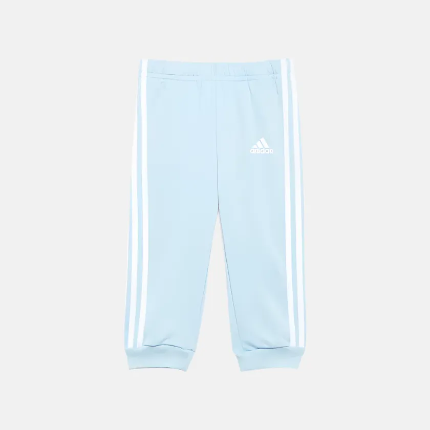 Adidas Badge of Sport French Terry Kids Unisex Tracksuit (6-4year) -Clesky/White