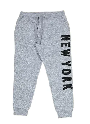 Adult Fleece SweatPants With ''NewYork'' Screen Print