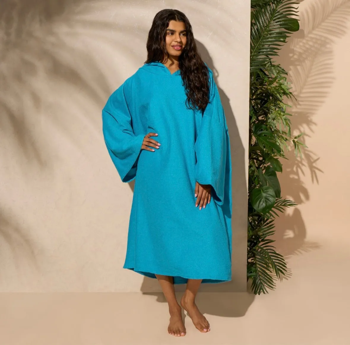 Adult Towel Poncho - Navy Blue