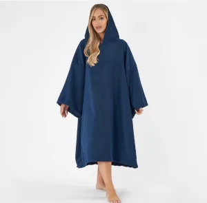 Adult Towel Poncho - Navy Blue