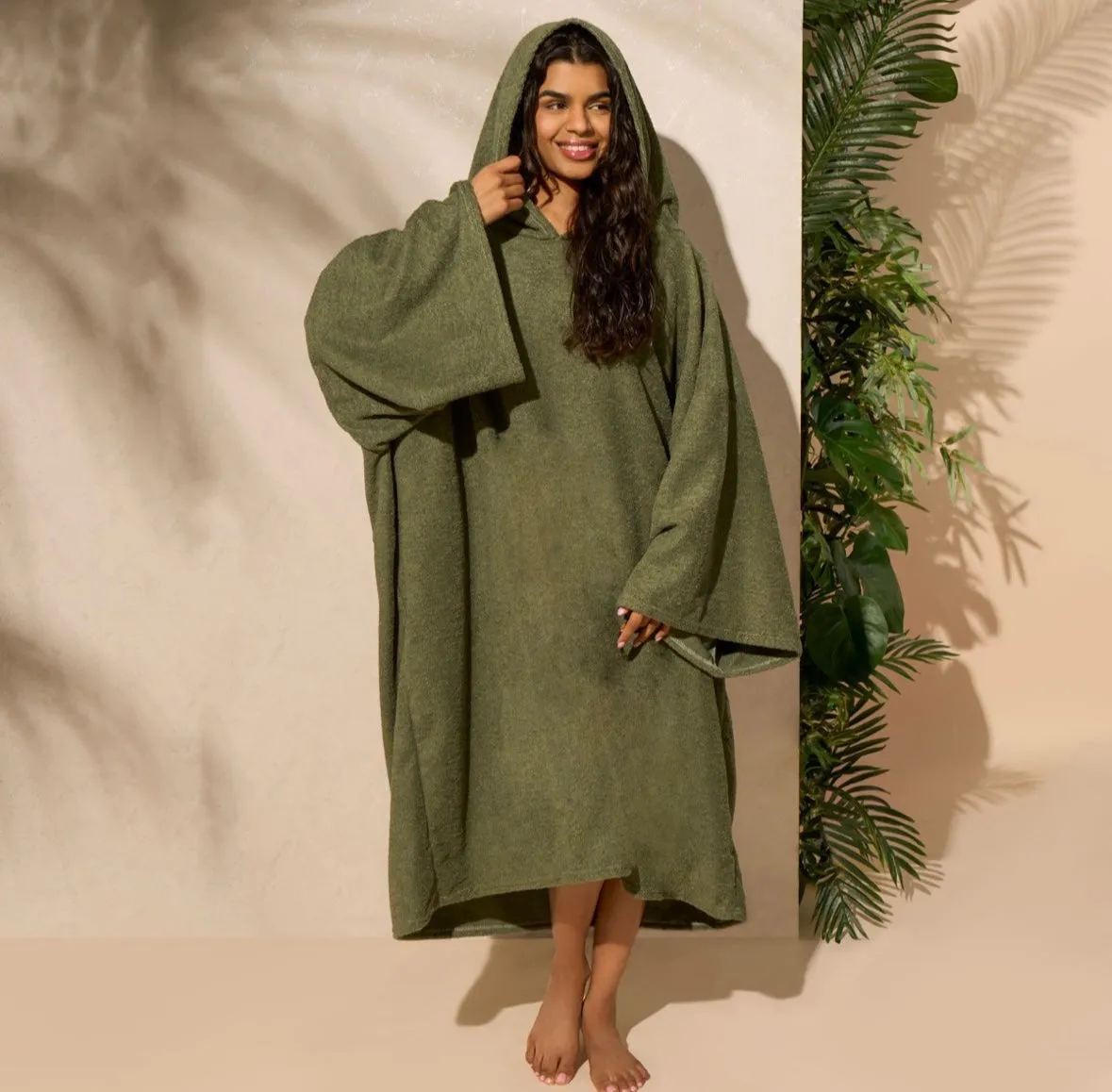 Adult Towel Poncho - Navy Blue