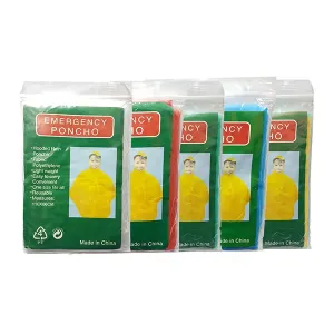 Adventure World Children Disposable Poncho (Yellow)