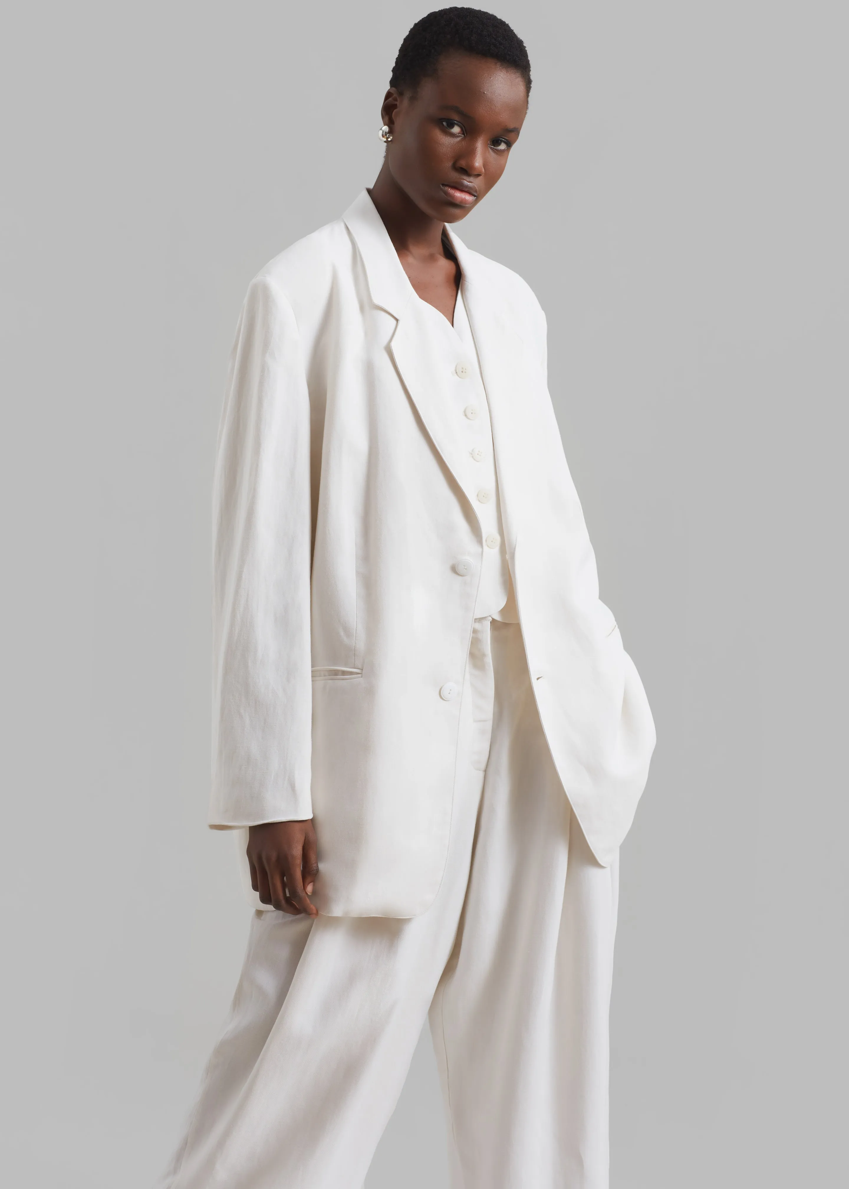 Aiden Blazer - White