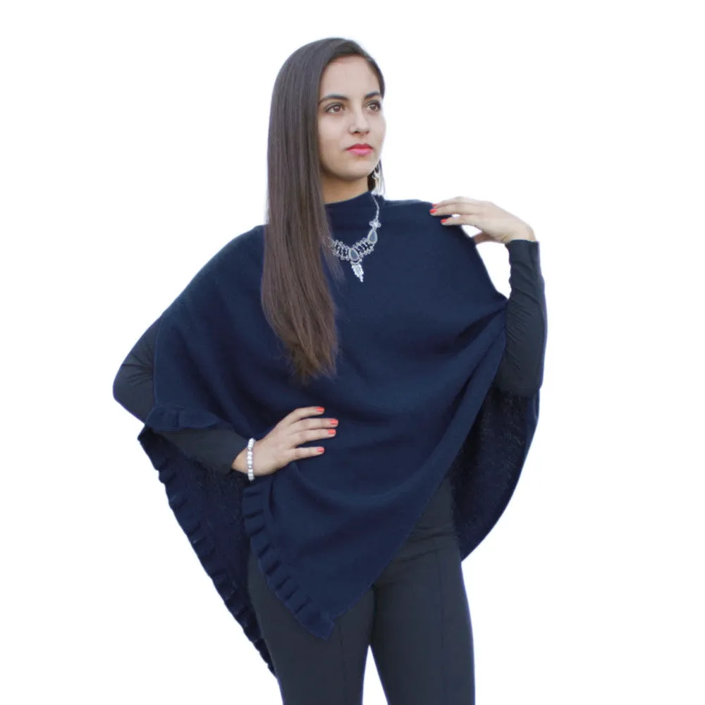 Alpaca Wool Poncho Shawl Special Shape
