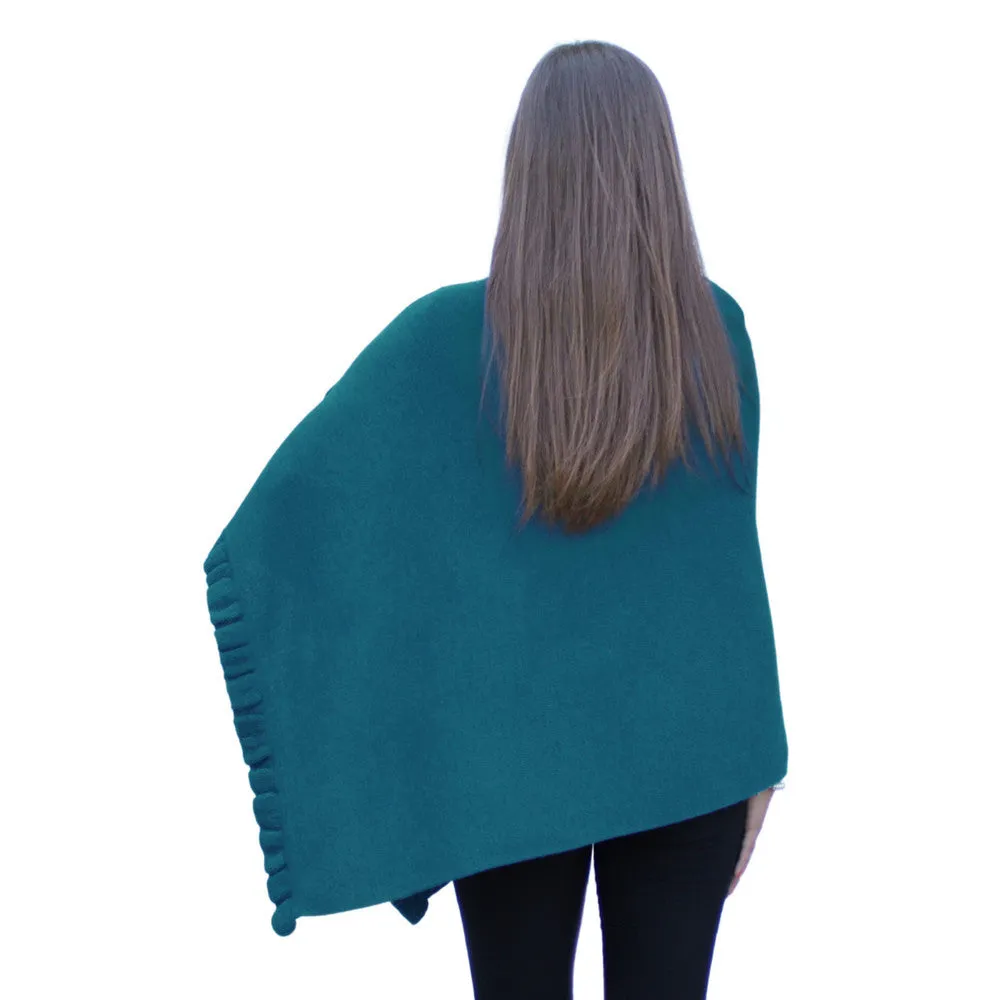 Alpaca Wool Poncho Shawl Special Shape