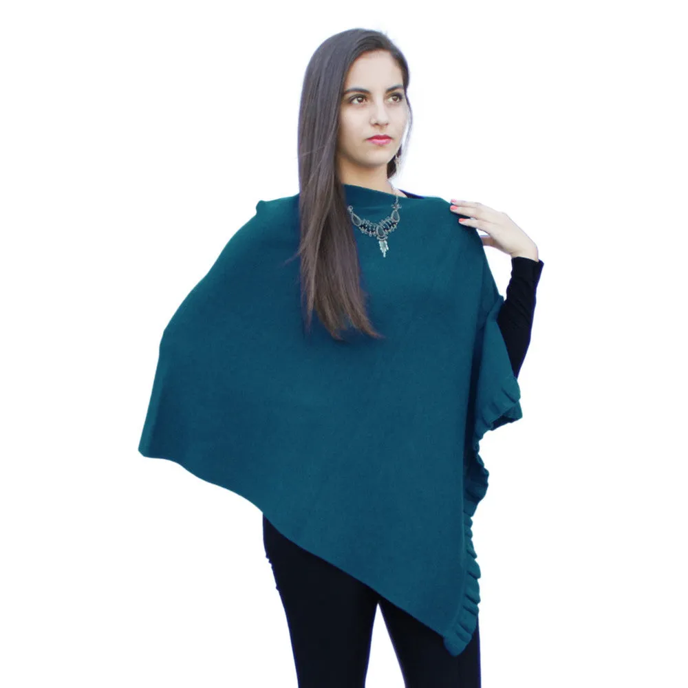 Alpaca Wool Poncho Shawl Special Shape