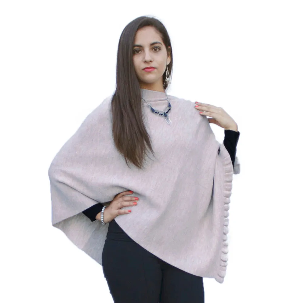 Alpaca Wool Poncho Shawl Special Shape