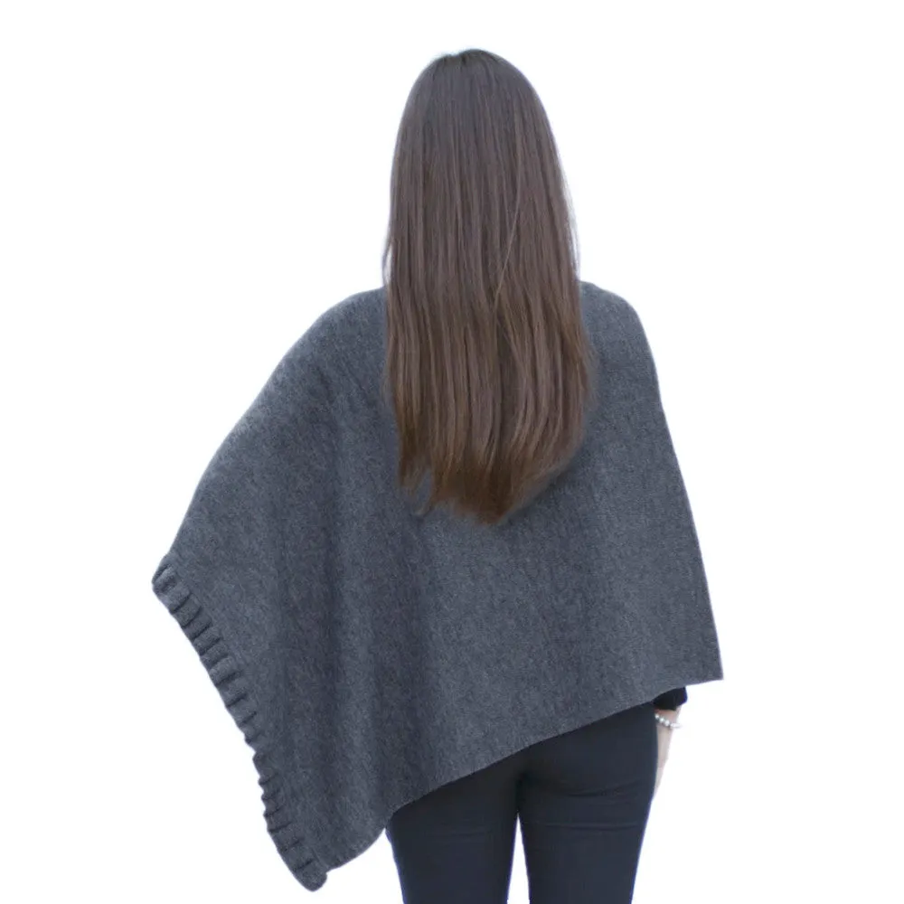 Alpaca Wool Poncho Shawl Special Shape