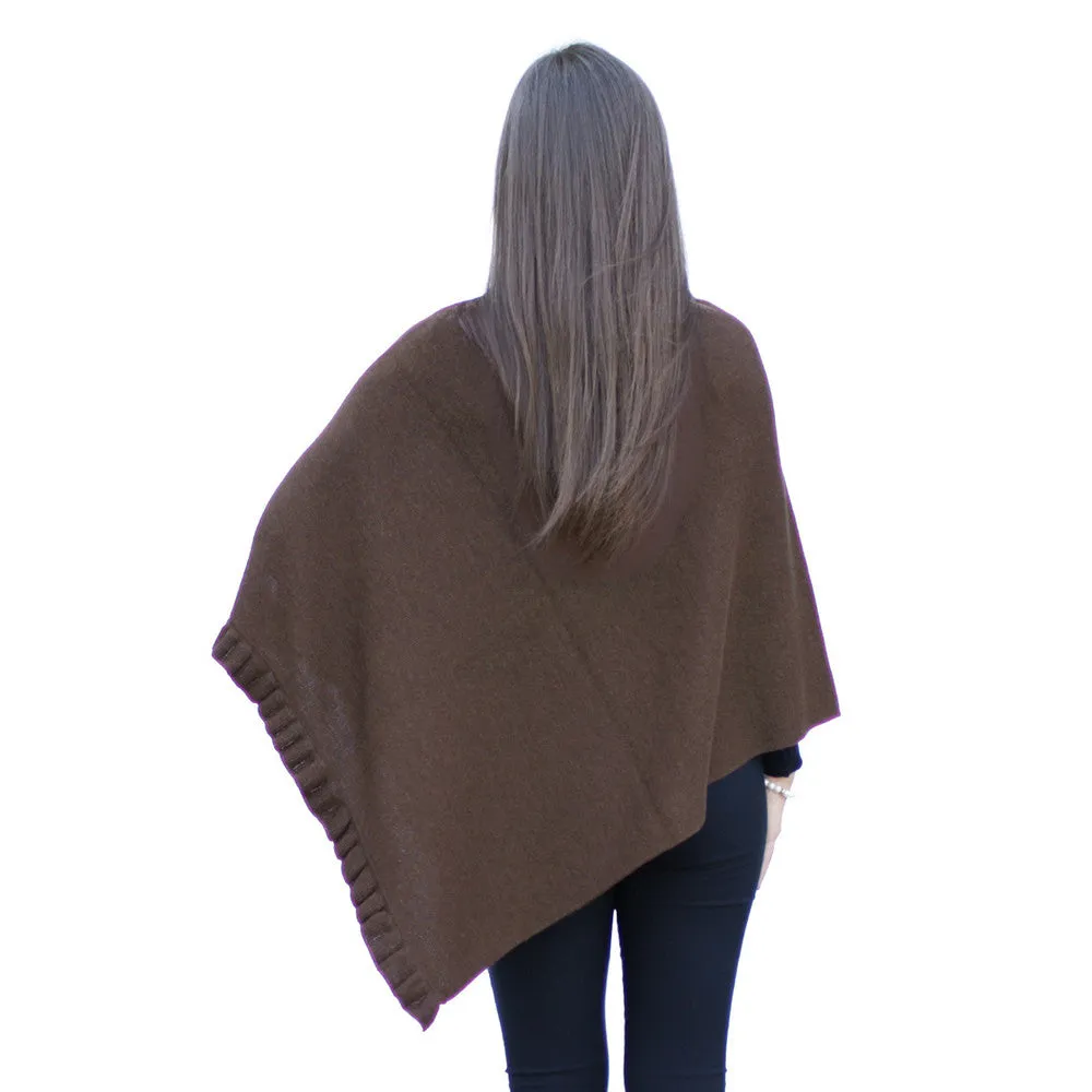 Alpaca Wool Poncho Shawl Special Shape