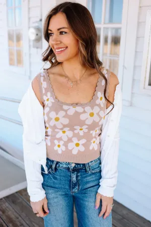 Amara Floral Sweater Tank