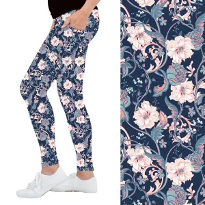 Antique Charm Floral Deluxe Pocket Leggings