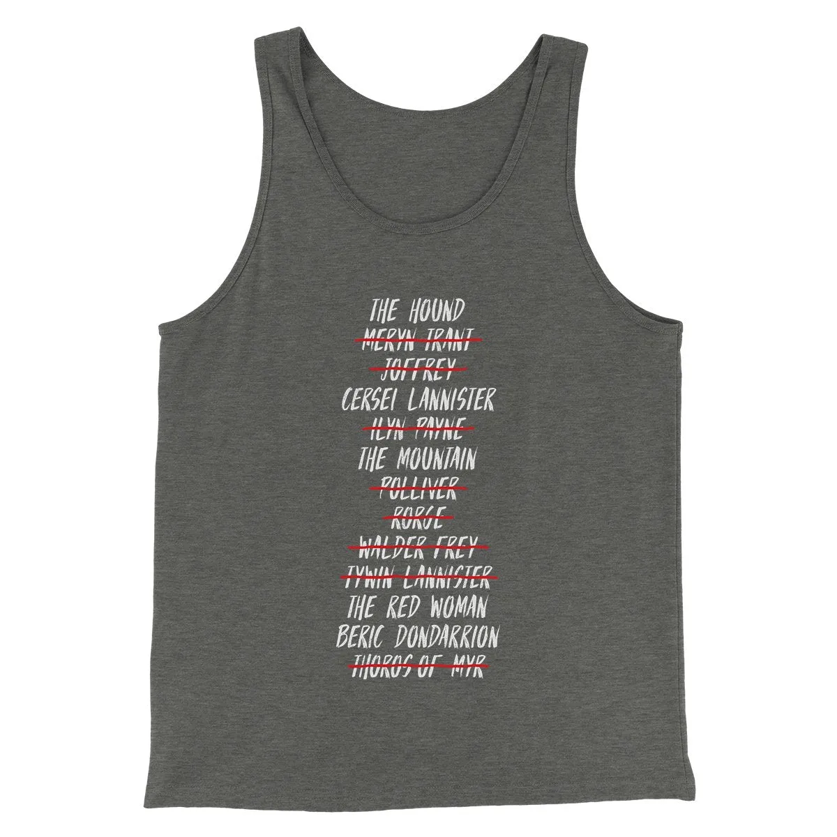 Arya's Kill List Men/Unisex Tank Top