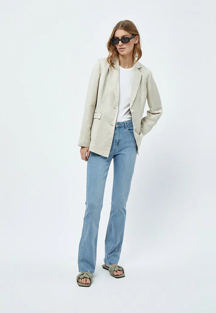 Auguste Linen Blazer - Nomad Sand Melange