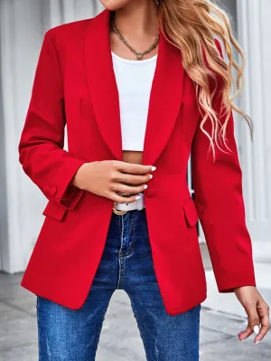 Aveloria Blazer de solapa con un botón