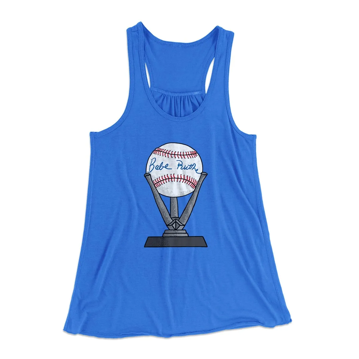 Babe Ruth Signed Ball Women's Flowey Tank Top