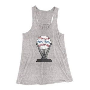 Babe Ruth Signed Ball Women's Flowey Tank Top