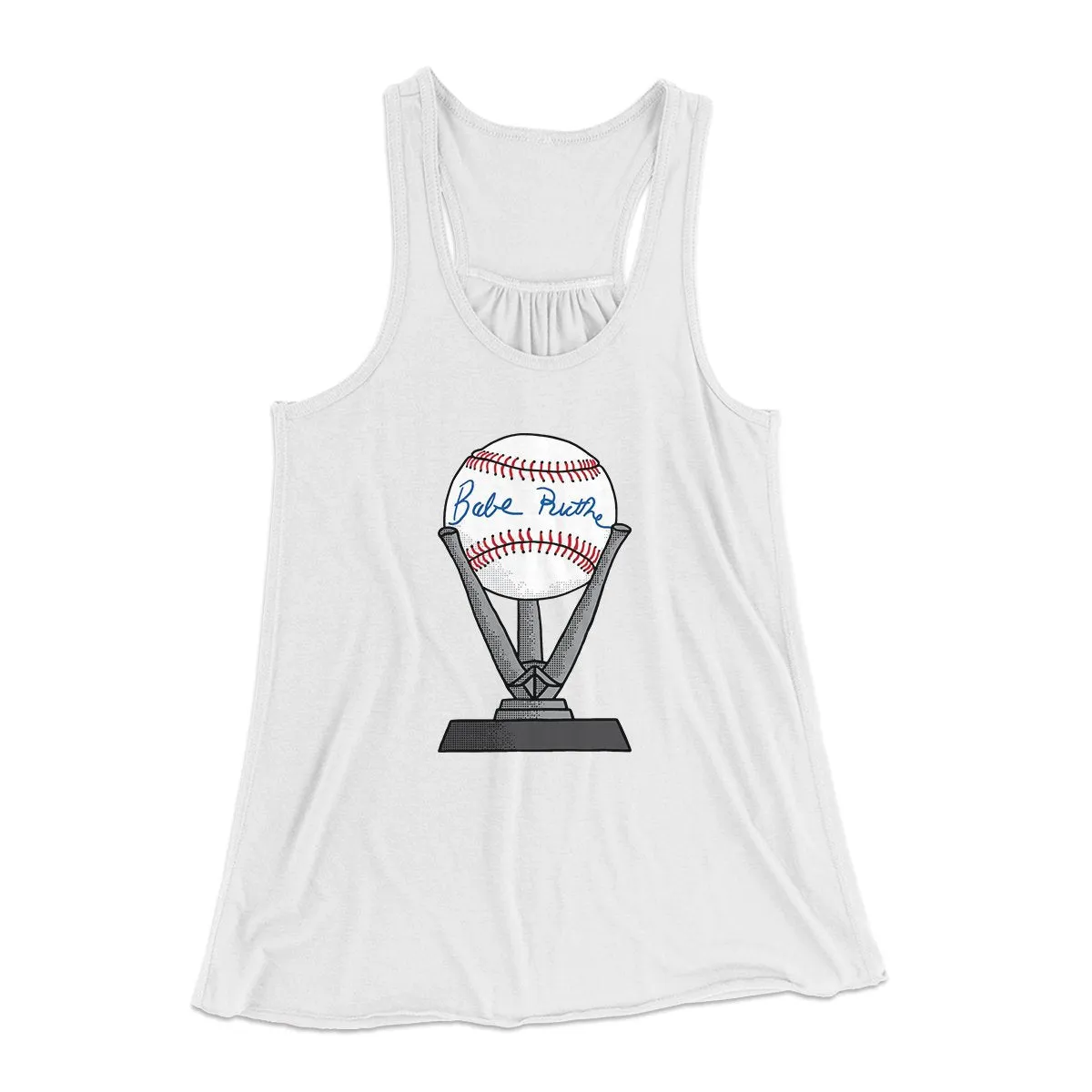Babe Ruth Signed Ball Women's Flowey Tank Top
