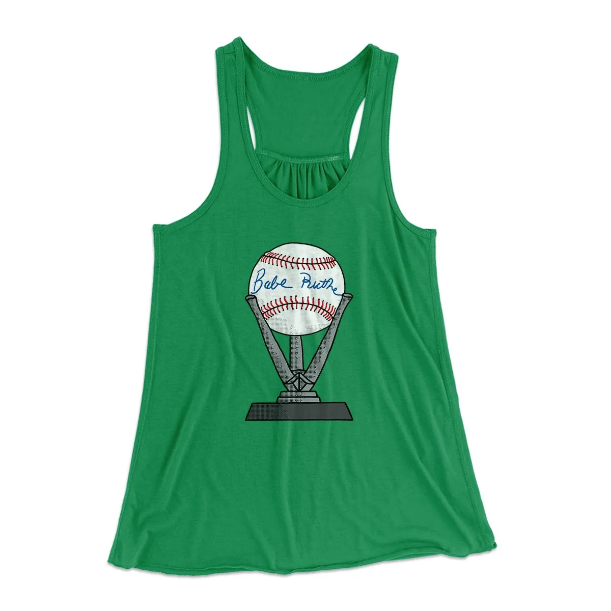 Babe Ruth Signed Ball Women's Flowey Tank Top