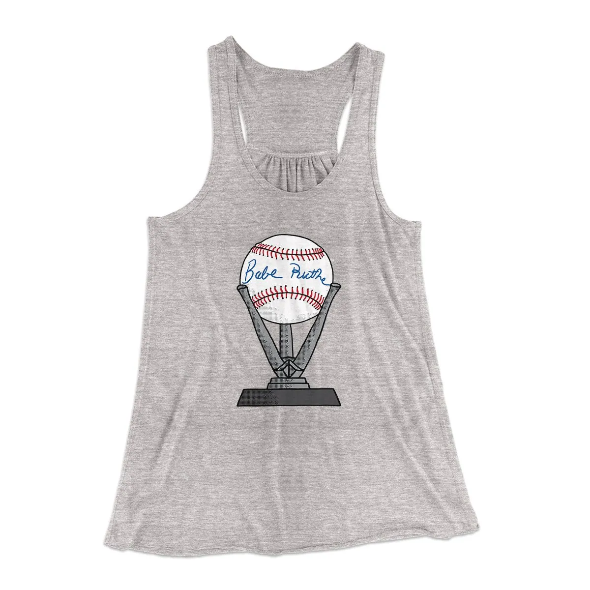 Babe Ruth Signed Ball Women's Flowey Tank Top