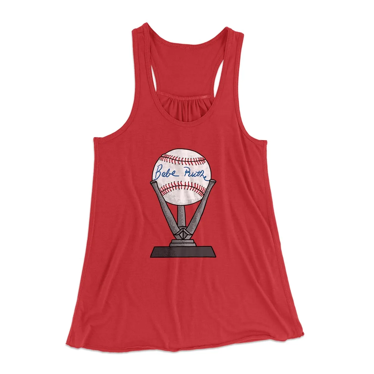 Babe Ruth Signed Ball Women's Flowey Tank Top
