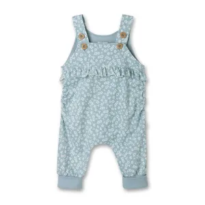 Baby Latzhose mit Blümchen aus Bio Baumwolle GOTS